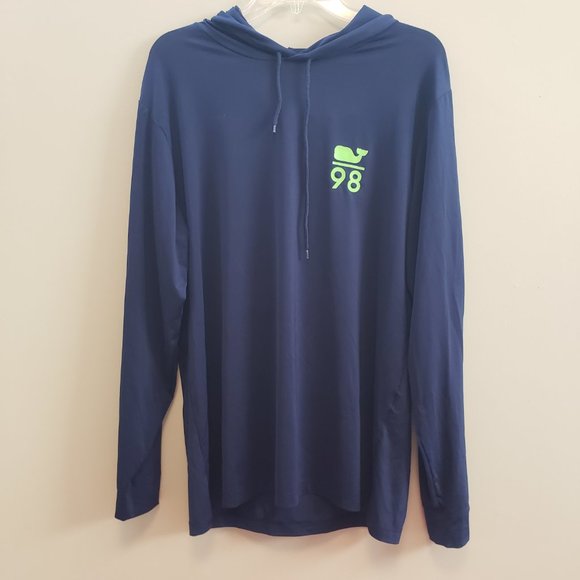Vineyard Vines Other - Vineyard Vines Men's Performance Hoodie Size M Whale 98 Navy Lightweight